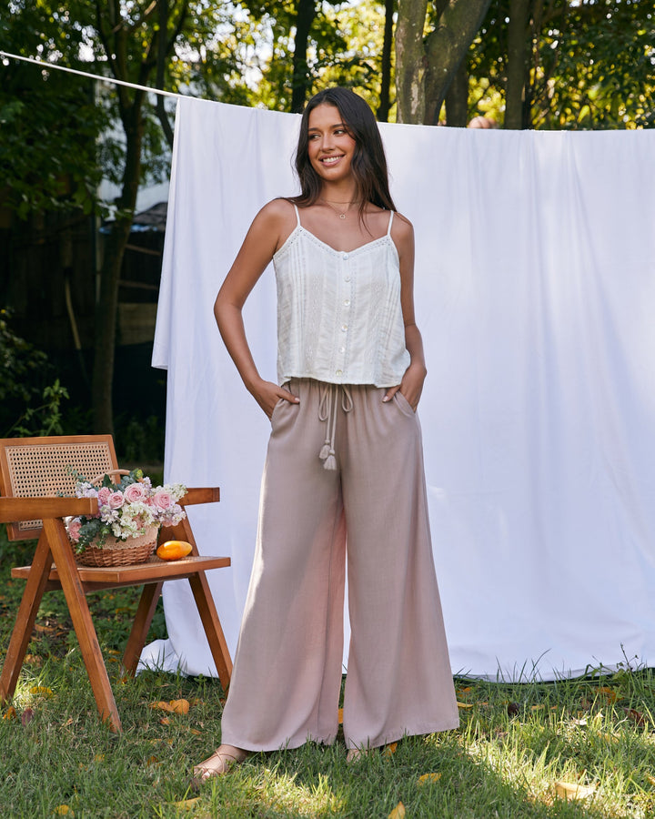 Jasmine White Cami Top