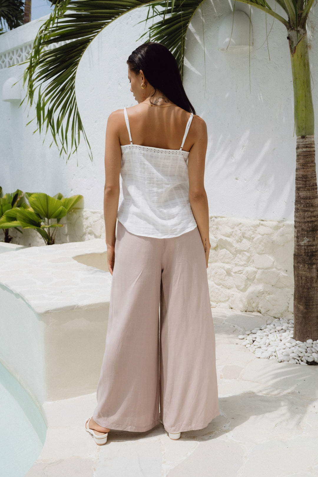 Jasmine White Cami Top